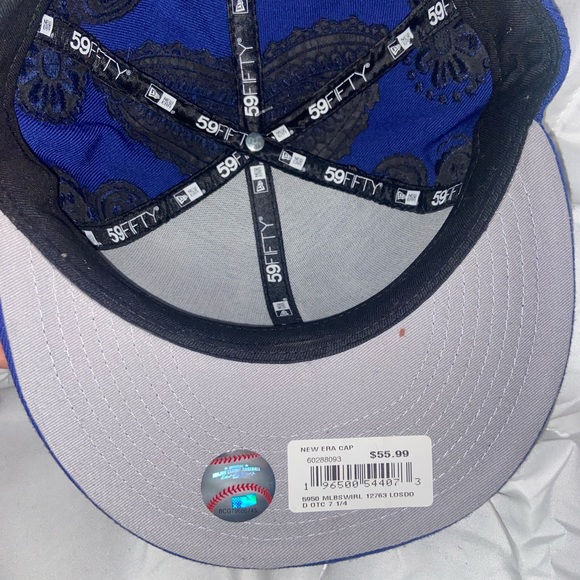 New era MLB men’s fitted blue paisley cap - Picture 4 of 4